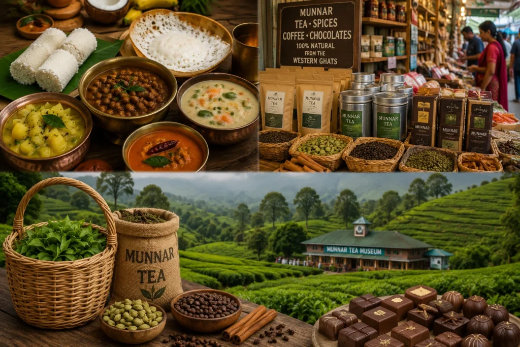 Traditional local cuisine and cultural experiences in Munnar
